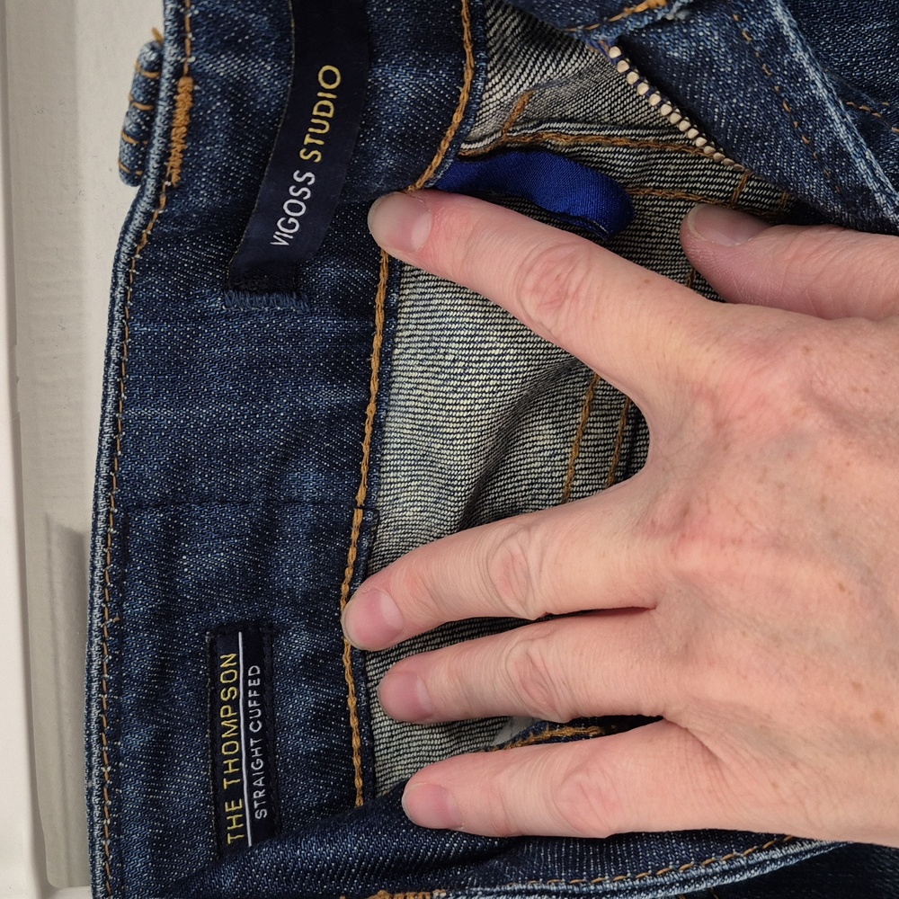 Vigoss Studio Straight Blue Jeans Size 7-8/29 - Picture 4 of 5